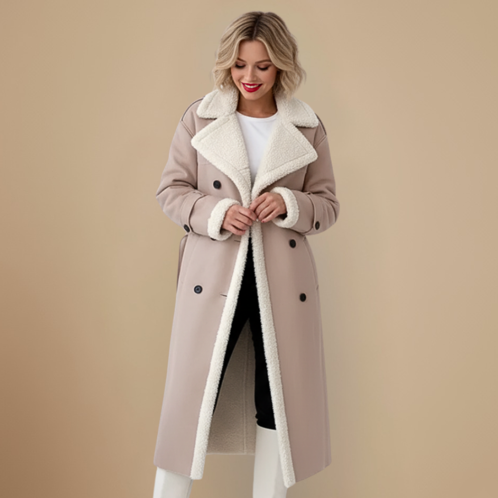Winter Embrace Double-Collar Coat