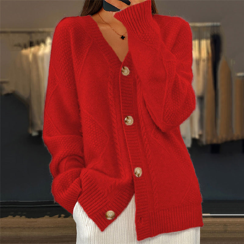 Knit V-Neck Cardigan