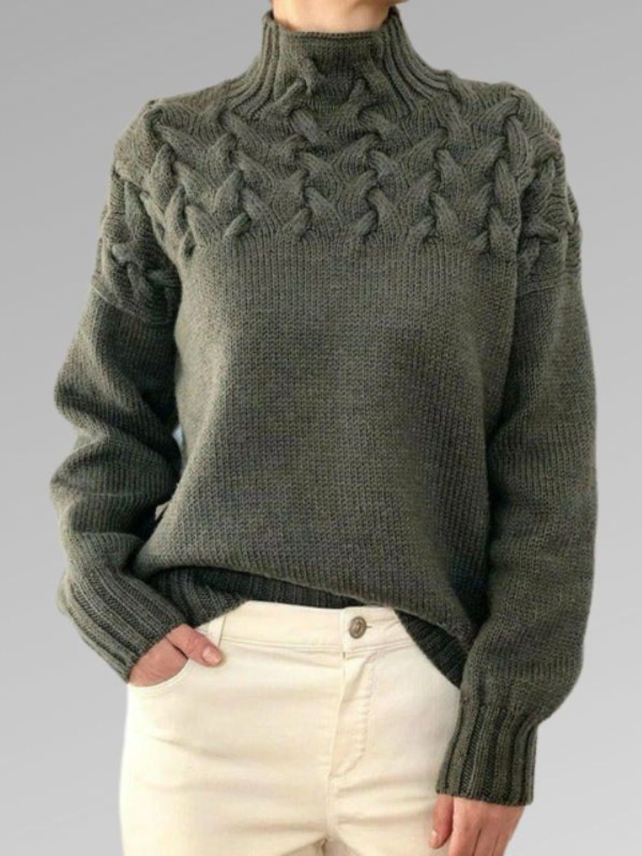 Cable Knit Sweater – Soft Volume & Timeless Warmth