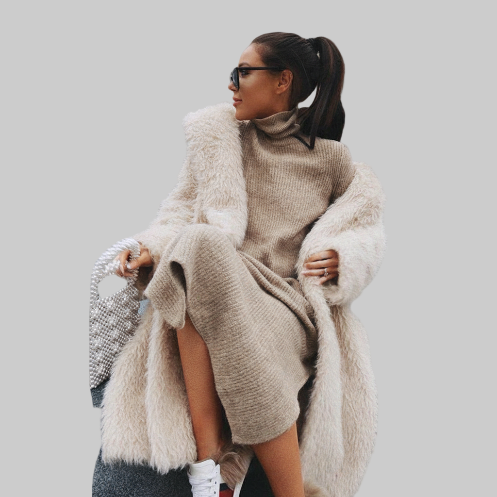 Long Teddy Coat – Cozy Elegance Redefined