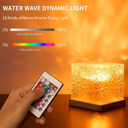 Ocean Wave Projector Light 16 Colors Midnight Aura Lamp