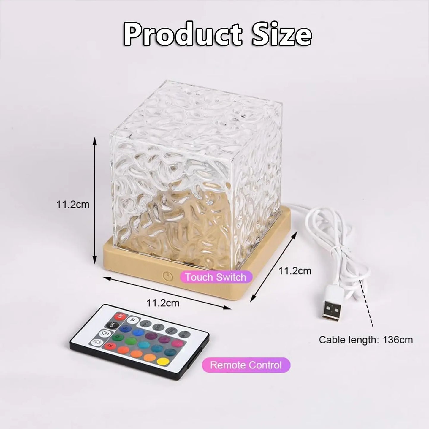 Ocean Wave Projector Light 16 Colors Midnight Aura Lamp