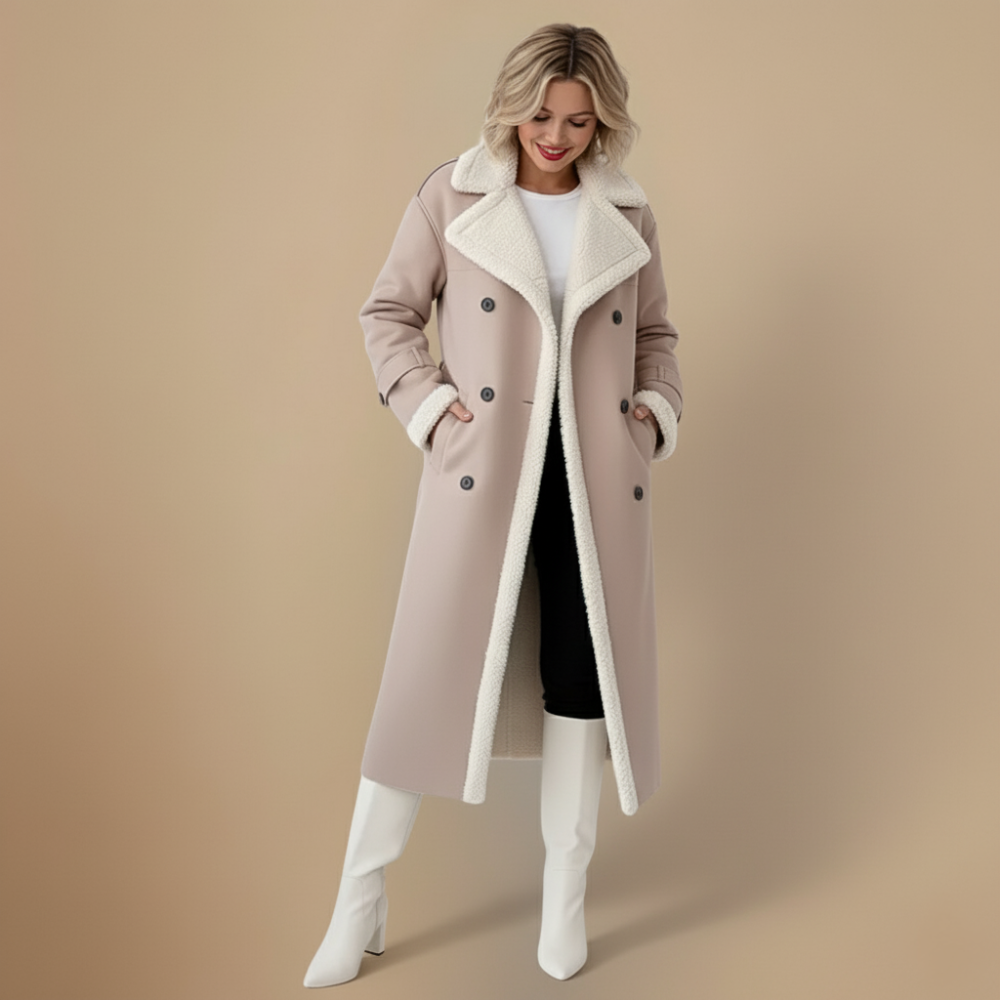 Winter Embrace Double-Collar Coat