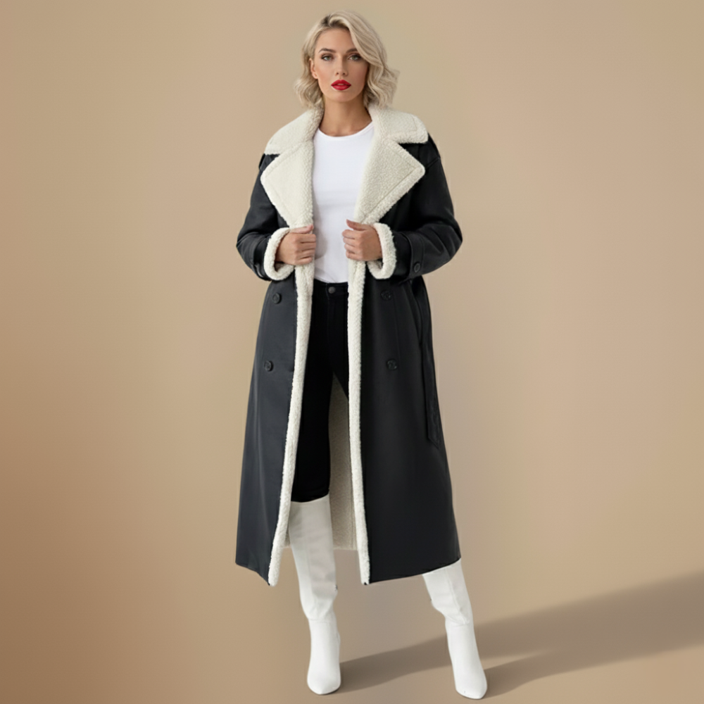 Winter Embrace Double-Collar Coat