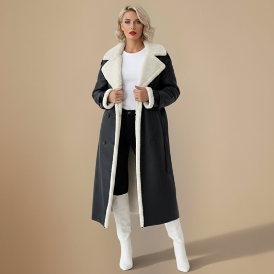 Winter Embrace Double-Collar Coat