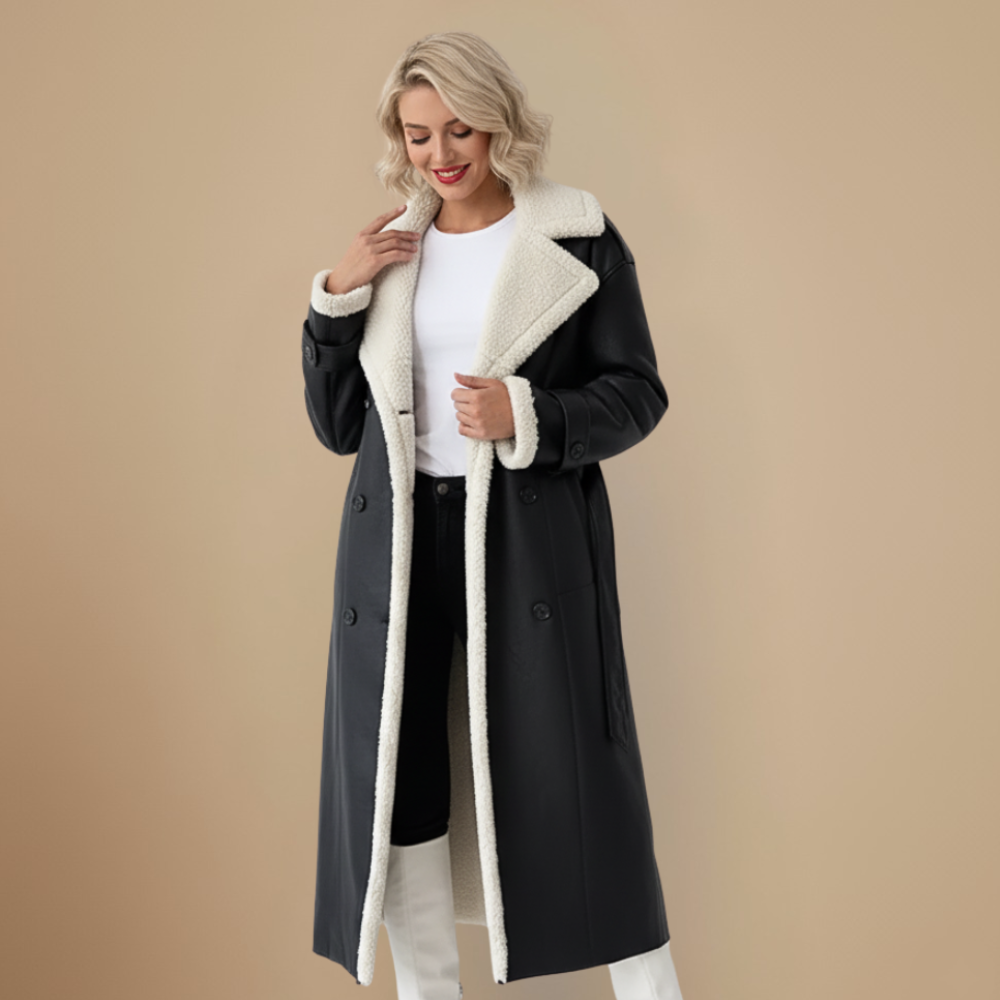 Winter Embrace Double-Collar Coat