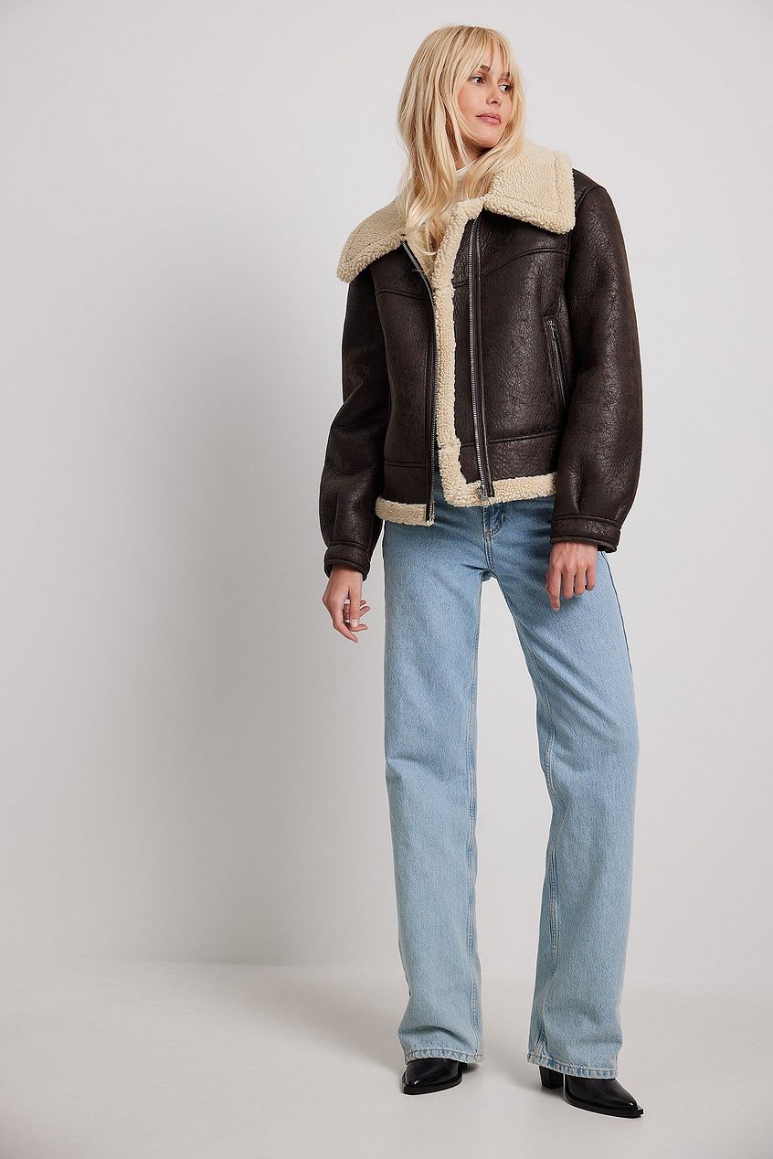 Dark Brown Aviator Jacket