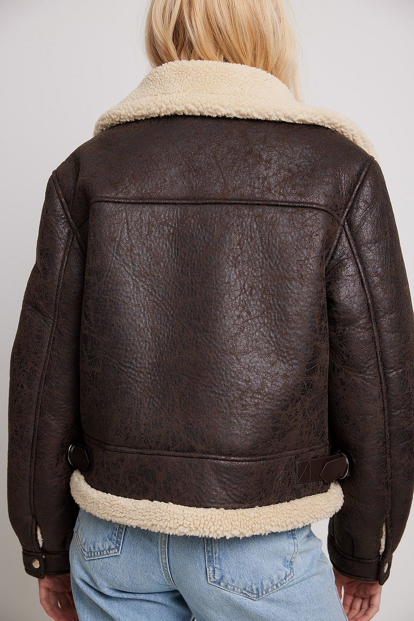Dark Brown Aviator Jacket