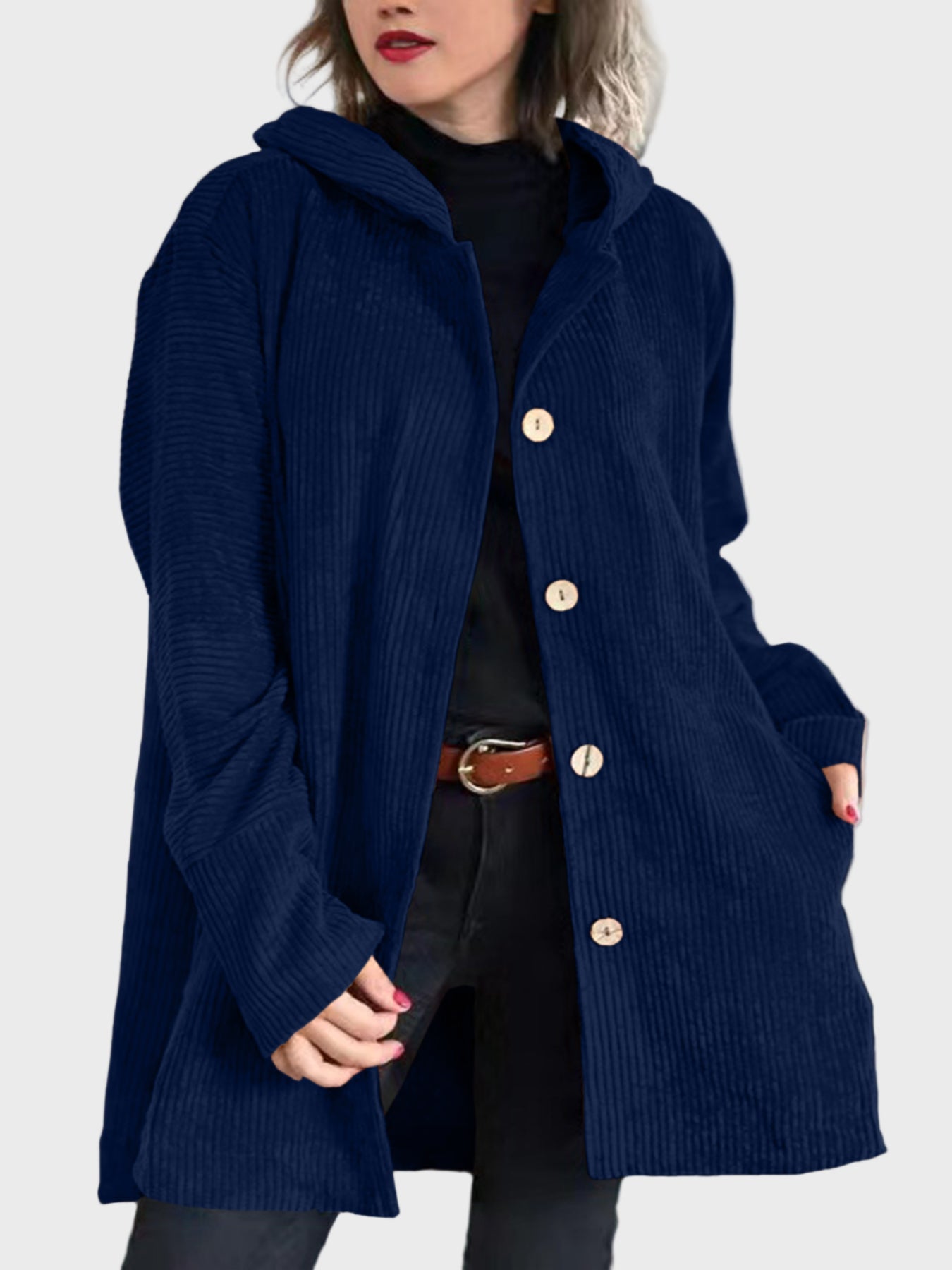 Corduroy Hooded Jacket | Cozy Warmth & Timeless Style