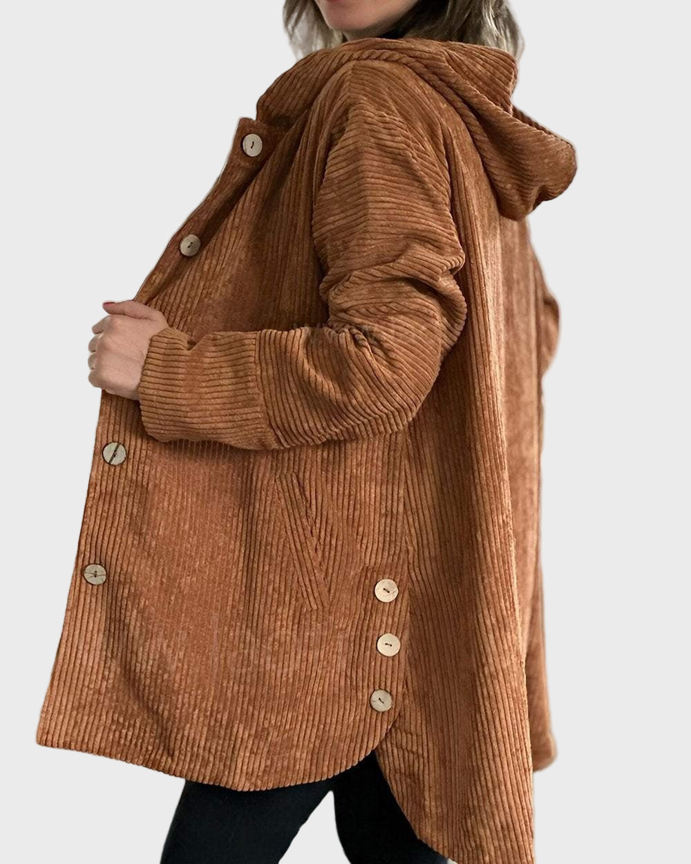 Corduroy Hooded Jacket | Cozy Warmth & Timeless Style