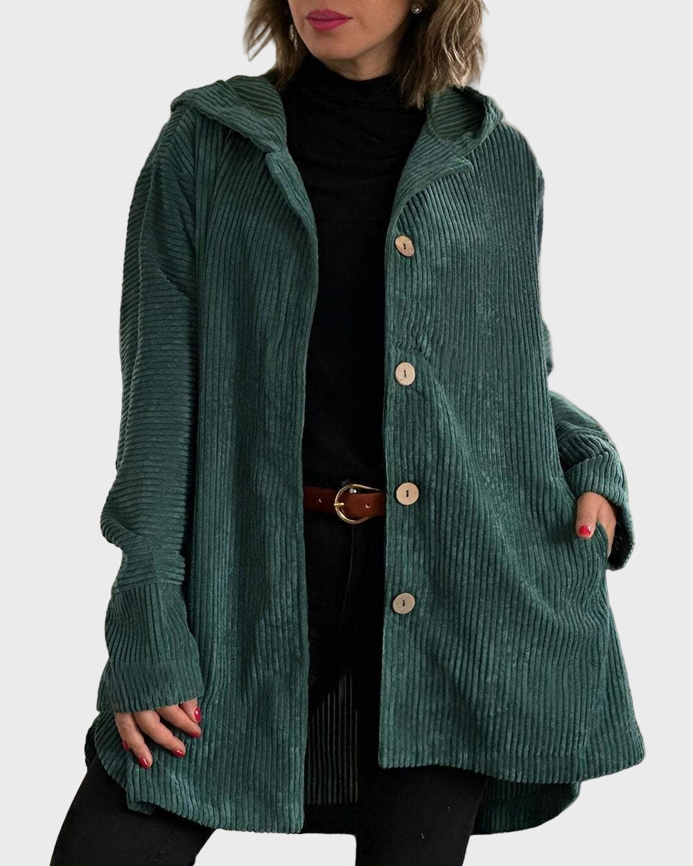 Corduroy Hooded Jacket | Cozy Warmth & Timeless Style