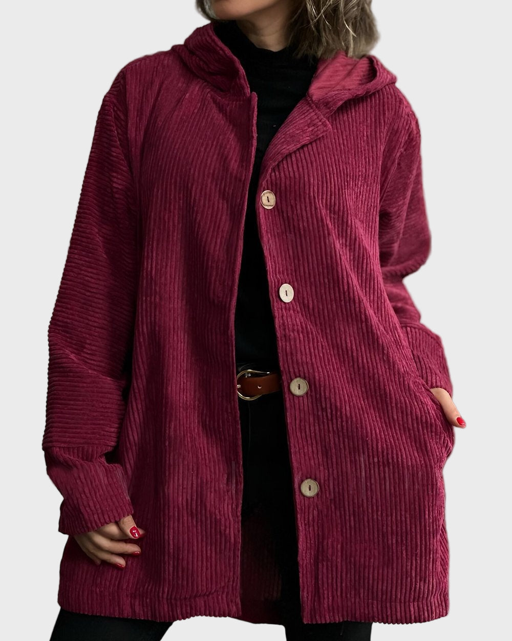 Corduroy Hooded Jacket | Cozy Warmth & Timeless Style
