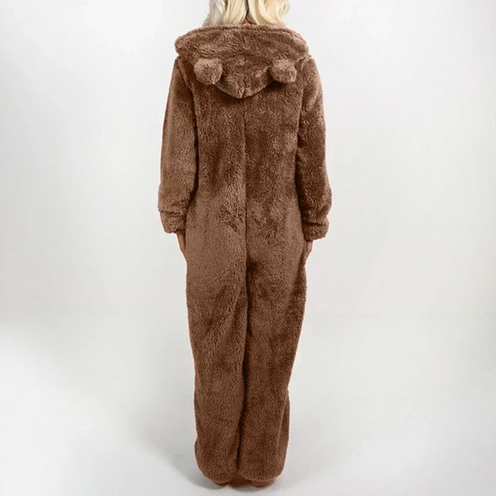 Cozy Fleece Onesie – Soft Teddy Comfort for Relaxed Days