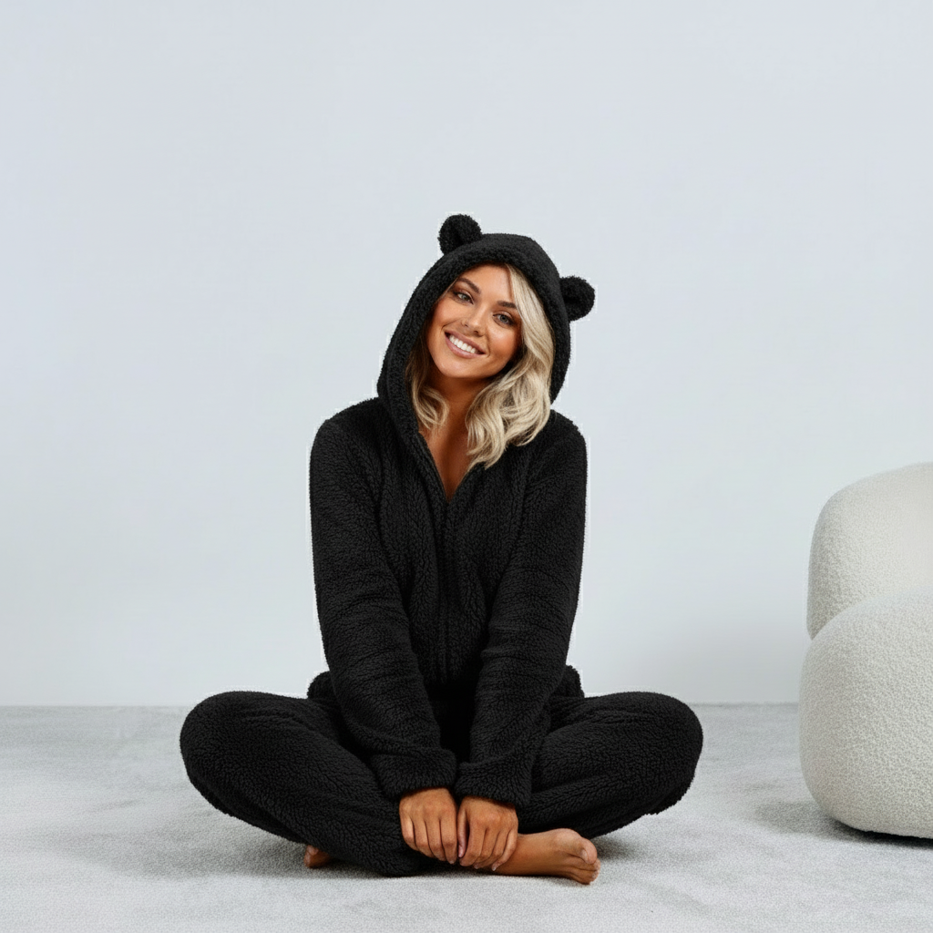 Cozy Fleece Onesie – Soft Teddy Comfort for Relaxed Days