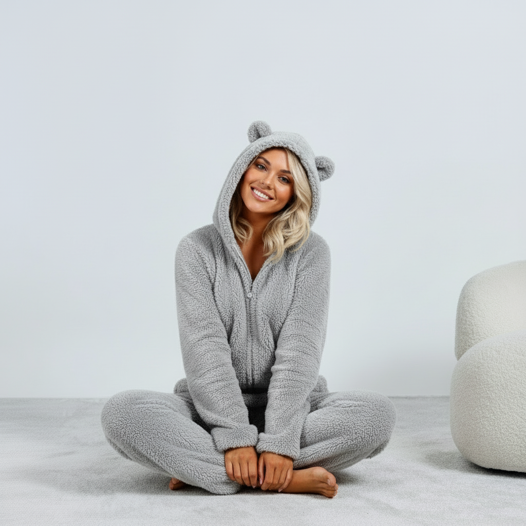 Cozy Fleece Onesie – Soft Teddy Comfort for Relaxed Days