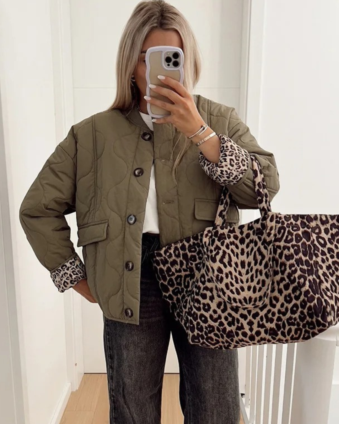 Leopard-Lined Jacket