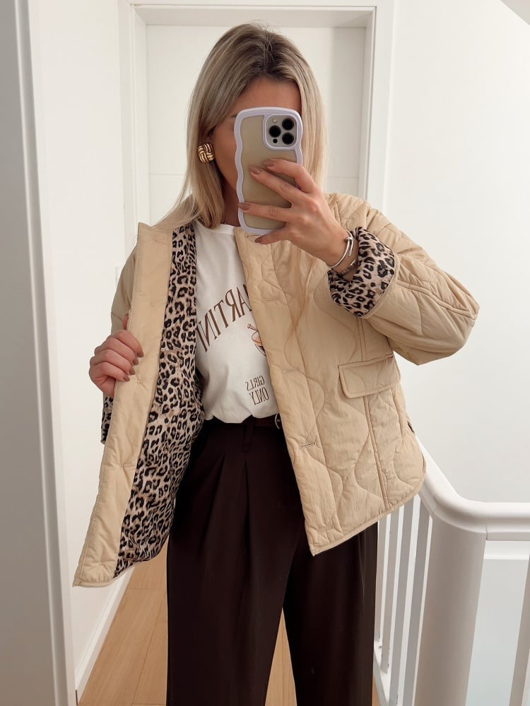 Leopard-Lined Jacket