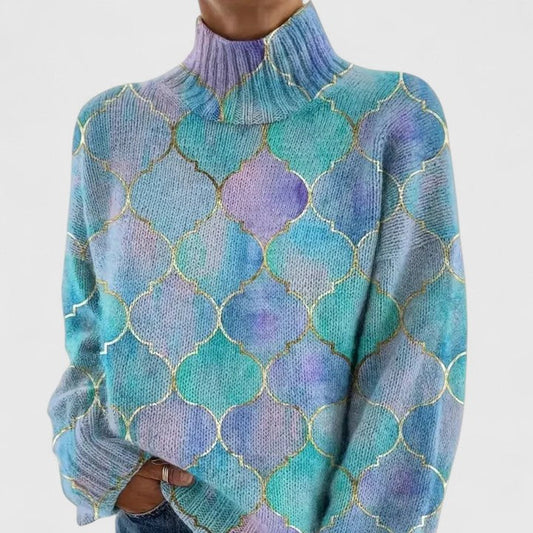 Orielle Multicoloured Knit Sweater – Effortless Elegance