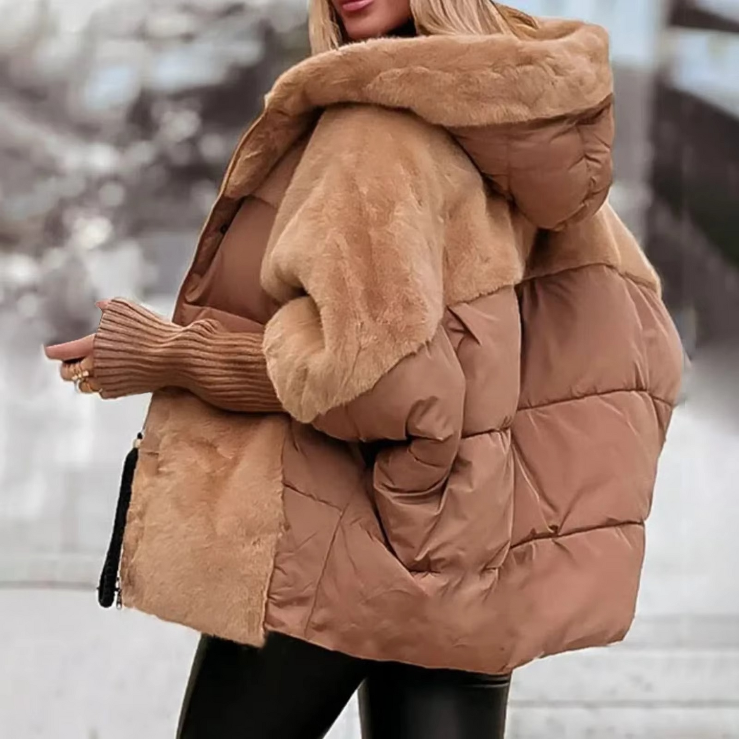 Elegant Solid Winter Coat