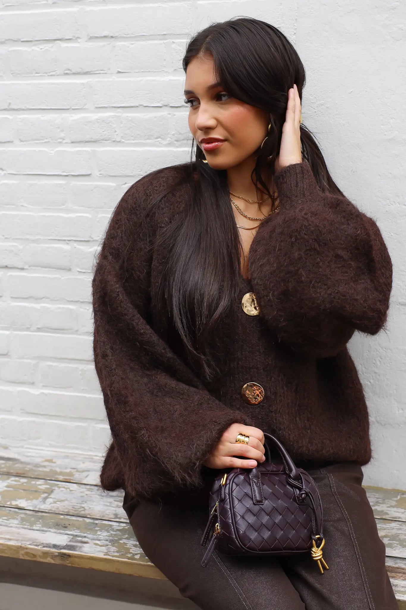 Digne Oversized Knit Cardiga