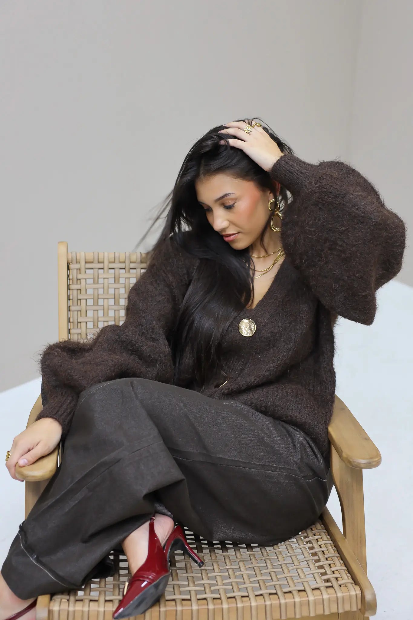 Digne Oversized Knit Cardiga