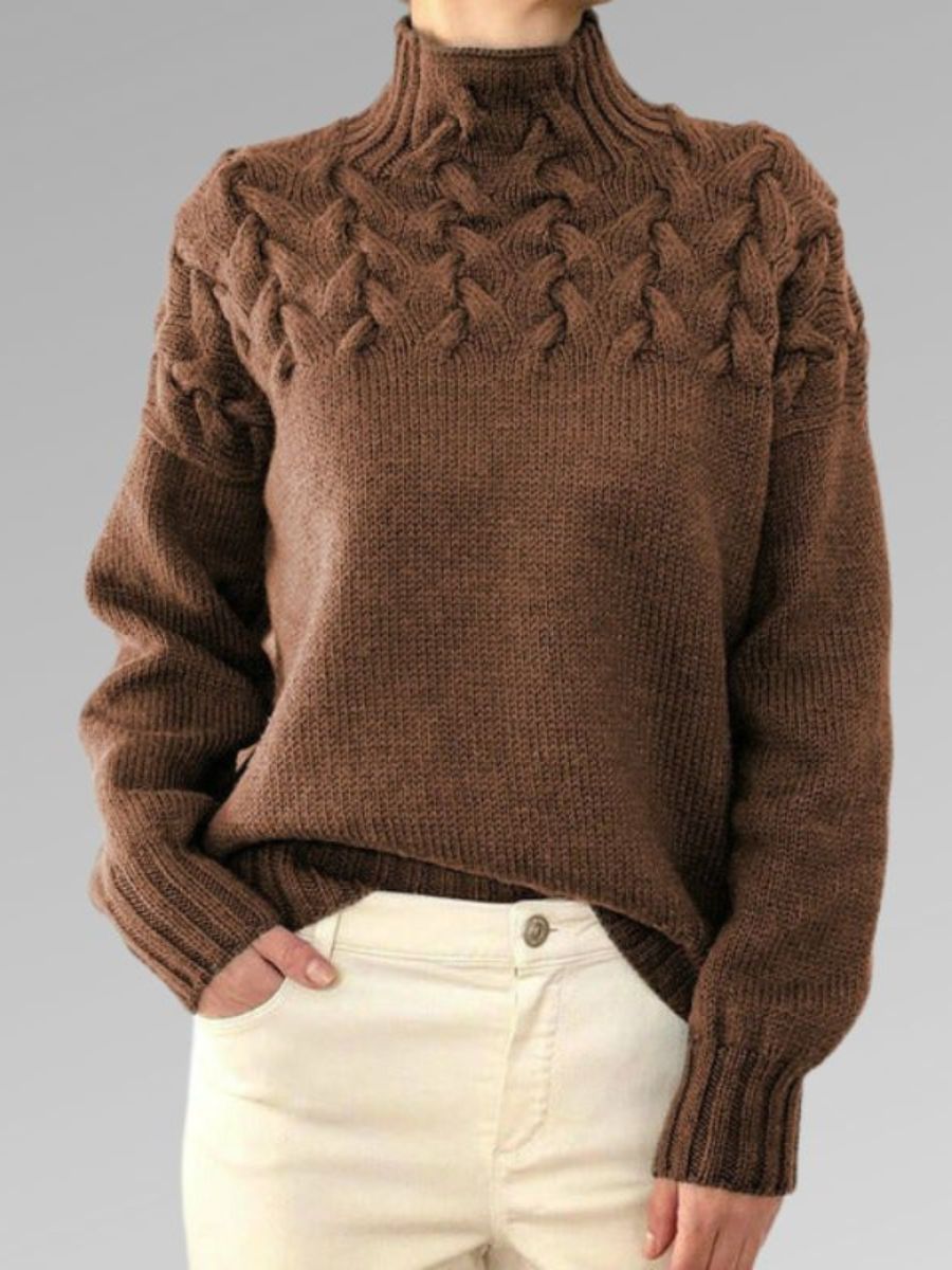 Cable Knit Sweater – Soft Volume & Timeless Warmth