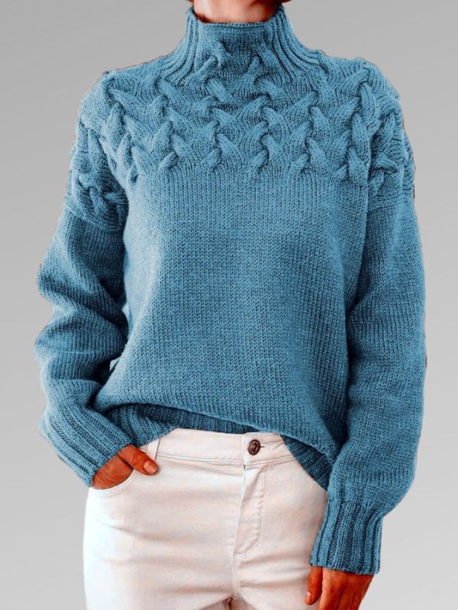 Cable Knit Sweater – Soft Volume & Timeless Warmth
