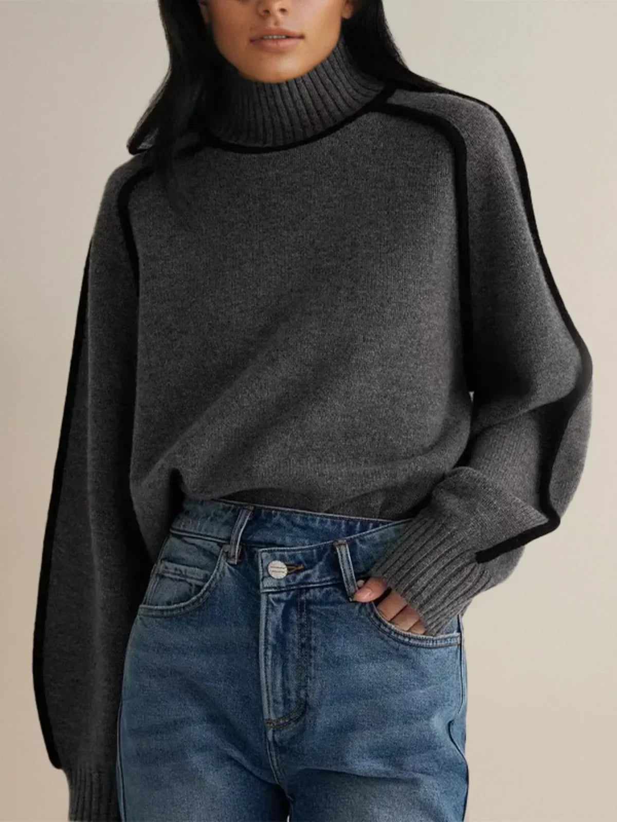 Soft Knit Turtleneck Sweater – Warm & Effortle