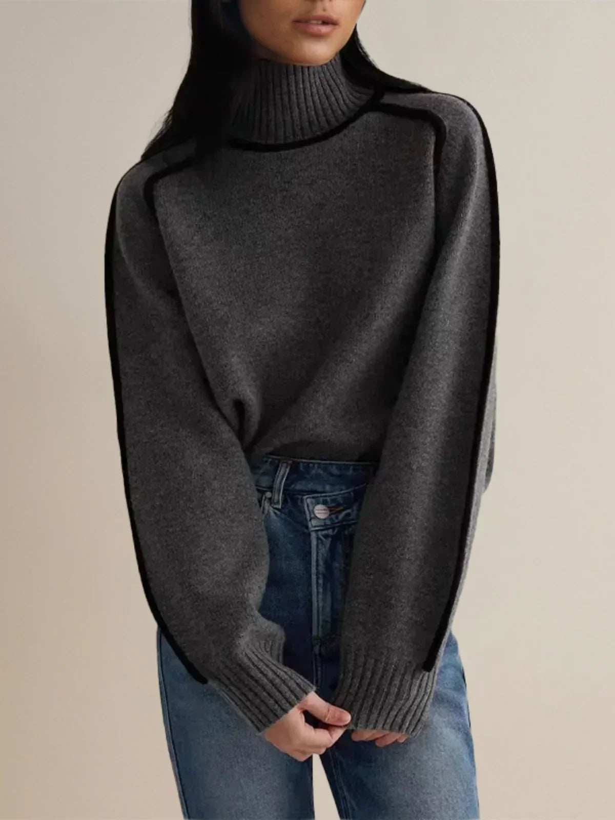 Soft Knit Turtleneck Sweater – Warm & Effortle